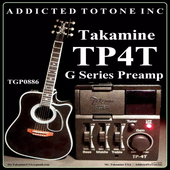 Takamine G Series TP4T Preamp / NOS / Original Revision / Authorized Dealer