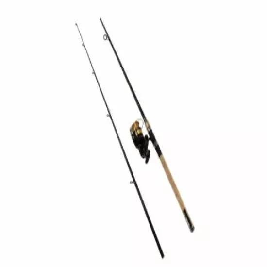 Daiwa D-Shock 2 Piece Rod + Reel Combo~Black & Gold~8 ft~Heavy