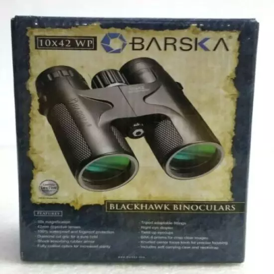 Barska Optics AB11842 Green Lens 10x42 WP Blackhawk Bak-4 Binoculars 42MM 10x