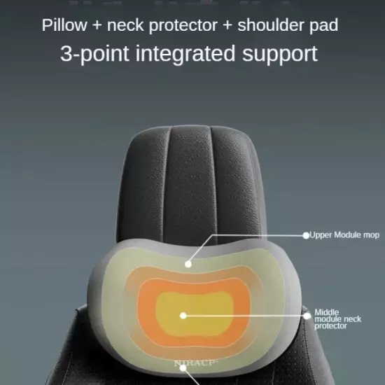 Car Pillow Headrest Neck Pillow Lumbar Support Car Headrest Back Pad Back Pillow