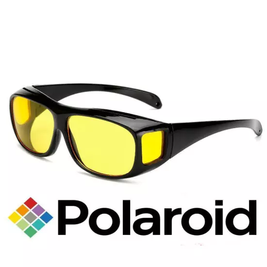 HD Night Driving Glasses Yellow Anti Glare Vision Tinted Unisex Sunglasses