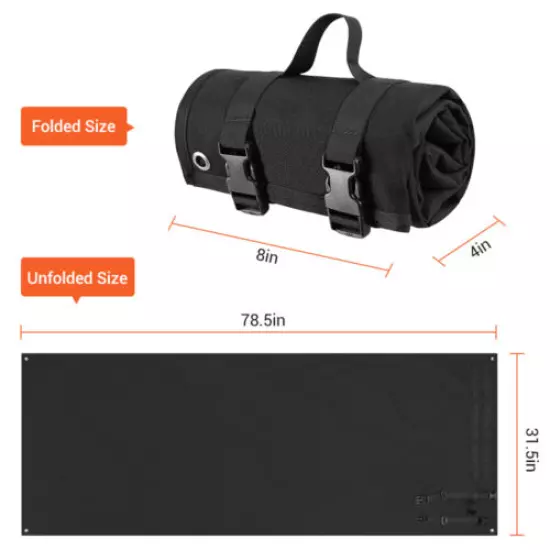 Tactical Shooting Mat Roll Up Training Shooters Pad Waterproof Nylon Folding Mat