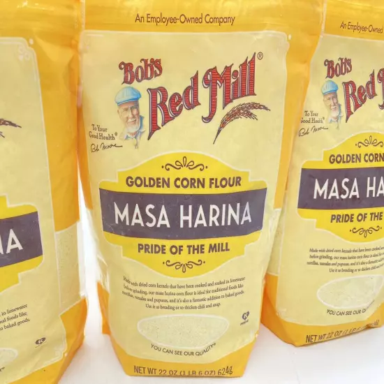 Bob's Red Mill Golden Corn Flour Masa Harina 4pk - 22 oz Each BB:05/20/2026