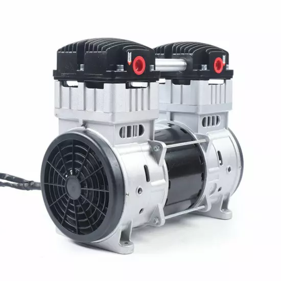 1100W 7CFM Silent Air Pump Compressor Head Small Air Mute Oilless Vacuum Pump US