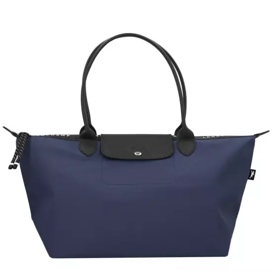 Longchamp Le Pliage Shopper Large Canvas Tote Women's Blue