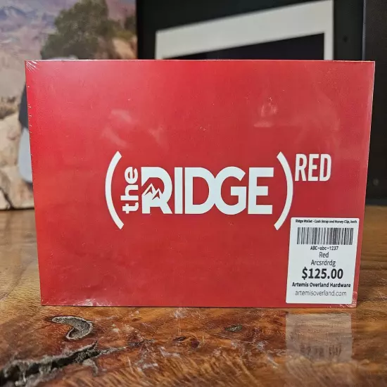 Ridge (RED) Wallet- Aluminum- Red