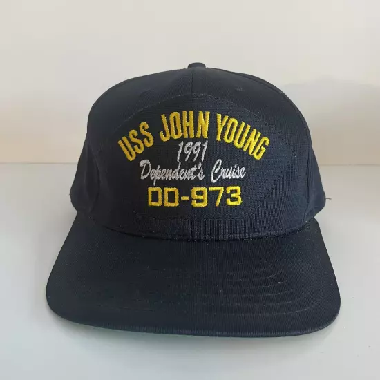 USS John Young DD-973 1991 Dependent’s Cruise Cap Hat Snap Back