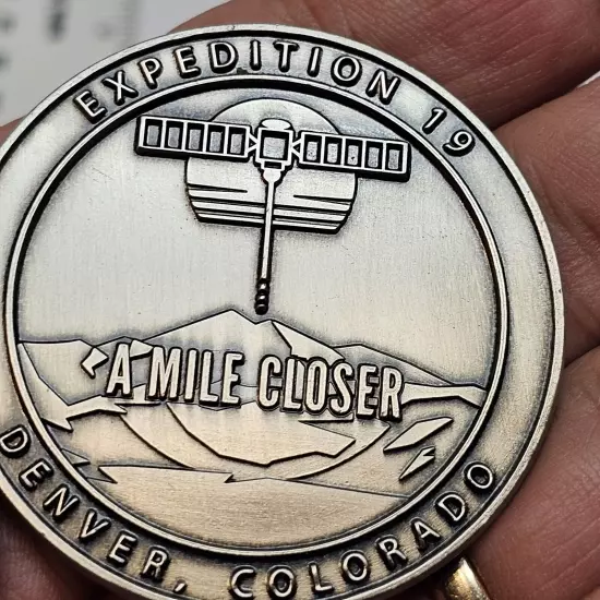 Space Angels Challenge Coin Expedition 19 Denver, CO A Mile Closer Investing 