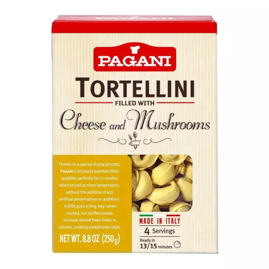 Pagani Cheese & Mushroom Tortellini 8.5 oz (Pack Of 8)