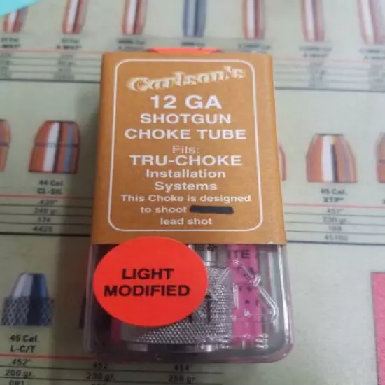 Carlson's 12 Ga Tru Choke Thinwall Sporting Clays Extended Tube Modified