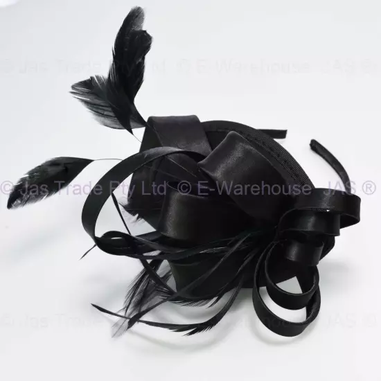 Spring Racing Race Party Melbourne Cup Feather Headband Hairband Clip Fascinator