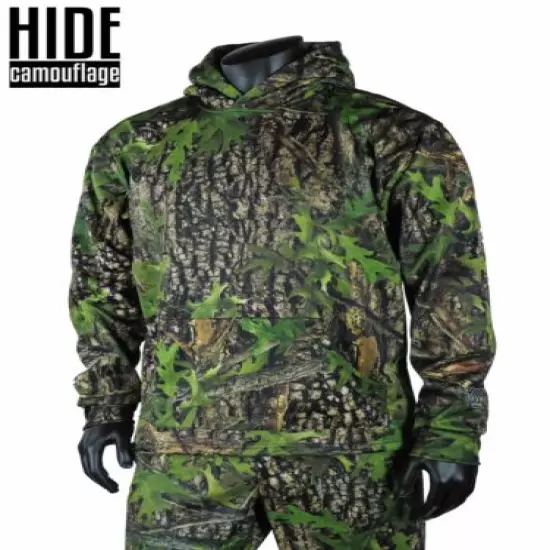 Hide Camouflage - Early Season Oak Camo - Deer Turkey Hunting Hoodie