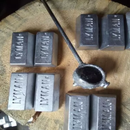 Lyman #2 Lead, Factory Spec. 10 one pound ingots. 90%Lead, 5%Tin, 5%Atm