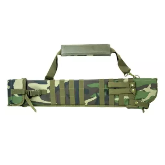 SHOTGUN SCABBARD SHOULDER CASE Black Camo Vism NcStar Hunting MOLLE Carry Strap 