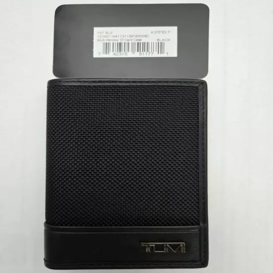 Tumi FXT SLG #121047-1041 / 0113974DOWD Multi Window ID Card Case Black