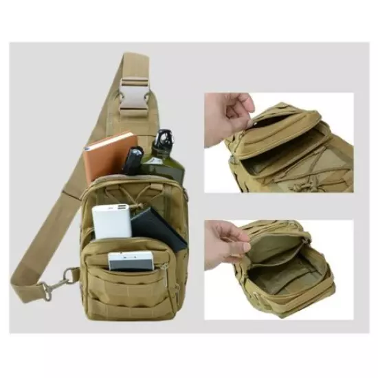 Tactical Bag Molle Backpacks Hunting Bags Sports Chest Sling Shoulder Backpack