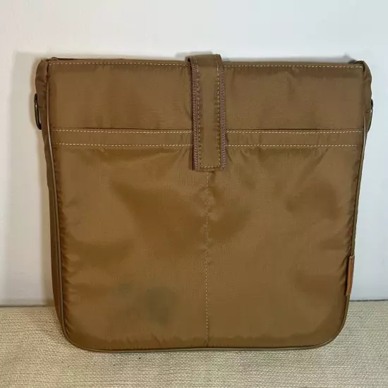 Hartmann Natural Belting Leather Expandable Laptop Briefcase Carryon