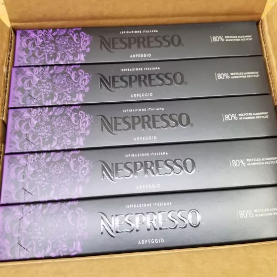 Nespresso Capsules Arpeggio Original Line Dark Roast 50 Count Espresso