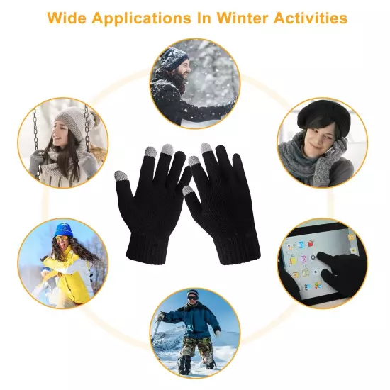 Ski Gloves Winter Warm Full Finger Touch Screen Mitten Snow Snowboarding Unisex