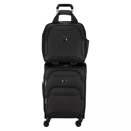 Delsey Storm Plus 2-piece Under Seater & Carry-On Set Black