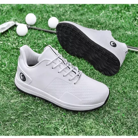 Comfortable Golf Shoes Men's Non-Slip Sneakers Waterproof Spikeless Golf Shoes