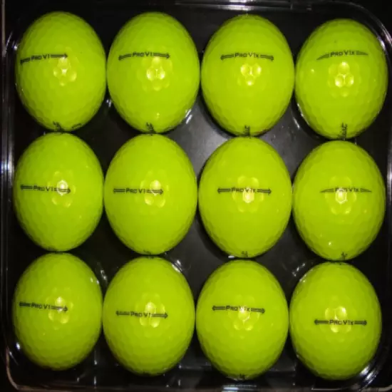 12 Titleist Pro V1 / V1x mix yellow golf balls