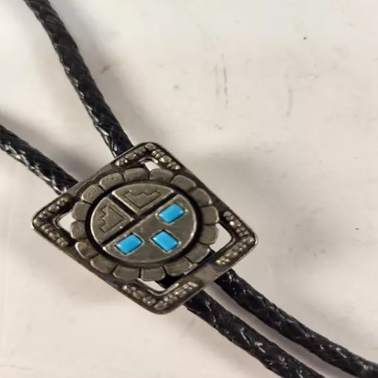 2 Bolo Ties Lorenta Mexico Silver? Road Runner On Wood Slice