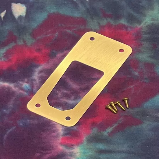 Brass Output Jack Plate for Alligator Strat Gator Jackplate Jerry Garcia