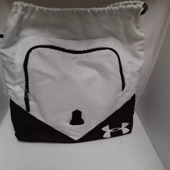 Under Armour String backpack Black and white