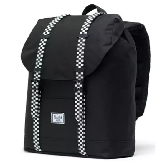 Herschel Retreat Mid volume Backpack Black/Checkerboard One size | 14 L