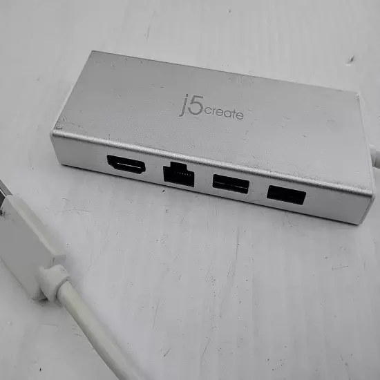 j5create JUD380 USB 3.0 Mini Docking Station - Silver