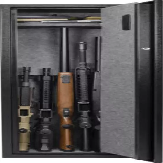 Barska Large 5 Rifle Safe Biometric Fingerprint & Keypad Quick Access