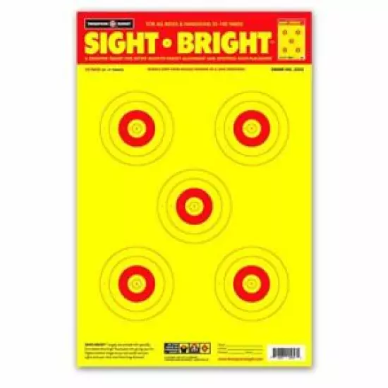 Thompson Target | Sight Bright High Visibility 12.5"x19" Paper Shooting Targets