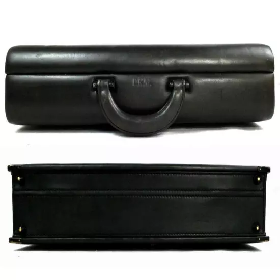 Tumi Leather Large Slim Side Latch Hard Attache Bk