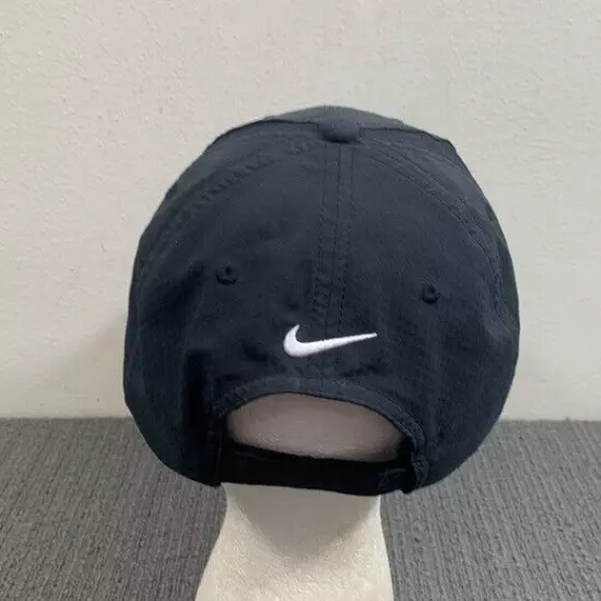 Nike Golf Hylant Hat Baseball Cap Black Mesh Side Panels Strapback Unisex OSFM