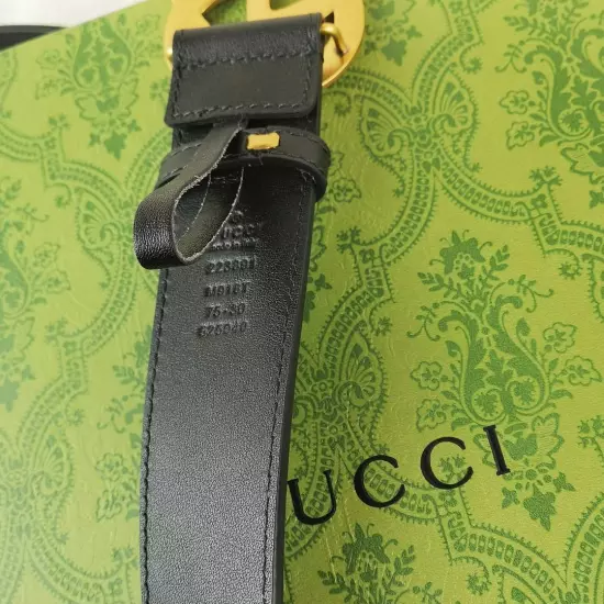 shipping beauty gucci GG buckle black belt