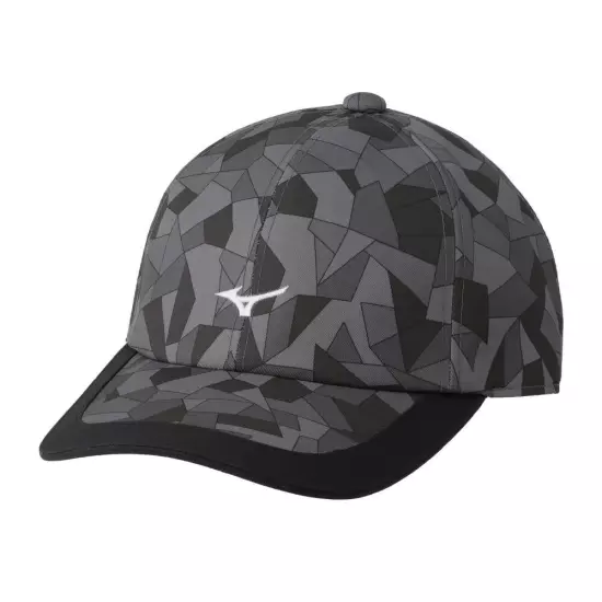 [Mizuno] Golf Print Cap Camo Pattern Hat E2MWA504 Men's Black/Charcoal G...