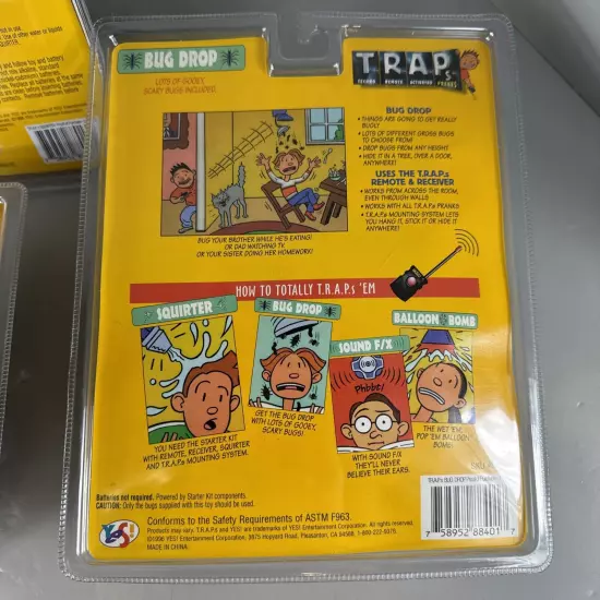 VTG T.R.A.P.S. Pranks Starter Set / Complete Set Of 4 Nostalgia 90’s 1996 Rare