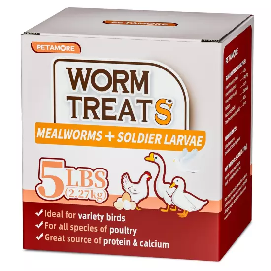 Lot Bulk Dried BSF worms for Wild Birds Food Chickens Hen Fish Treats Food