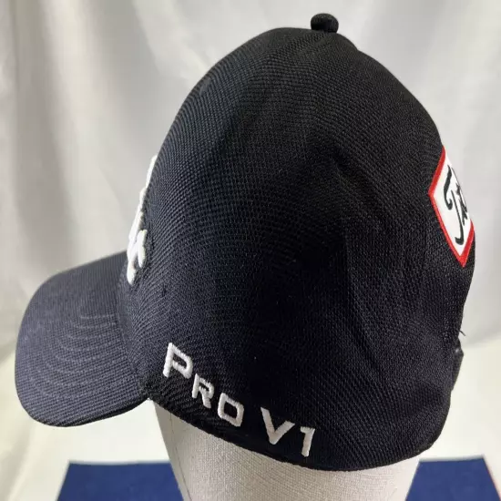 Titleist FJ Footjoy Pro V1 Golf Hat Cap Fitted Mesh Stretch fit Black OSFA