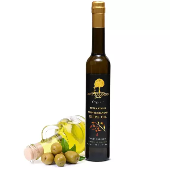 Organic Olive Oil Extra Virgin - First 100% Nature-Made Cold Pressed, Unfiltered