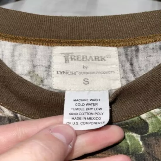 Trebark By Lynch Superflauge Camo Long Sleeve Pocket T Shirt Small S Hunting