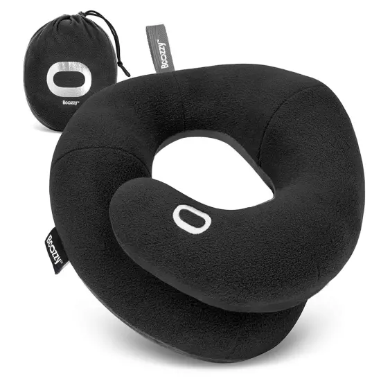 BCOZZY Neck Pillow for Travel Provides 2X Support to the Head, Neck & Chin NWOT