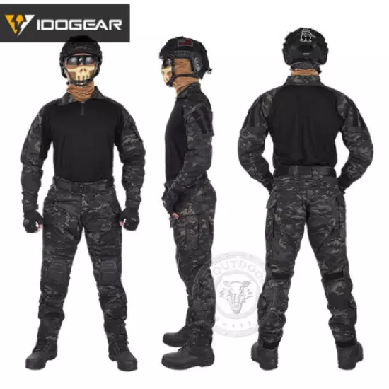 IDOGEAR G3 Combat Uniform Set Shirt & Pants BDU Airsoft Clothing MultiCam Camo