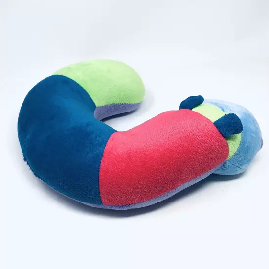 Critter Piller Kids Travel Buddy & Comfort Pillow Bright Hippo Toddler Unisex