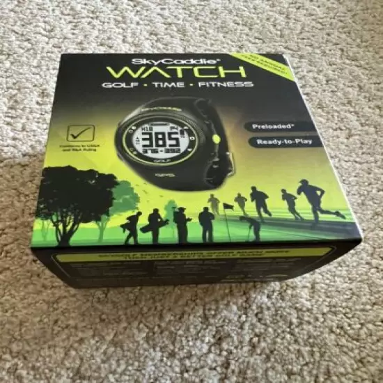 SkyCaddie Sport Series Watch GPS Golf Time Green + Charger + Fast Shipping