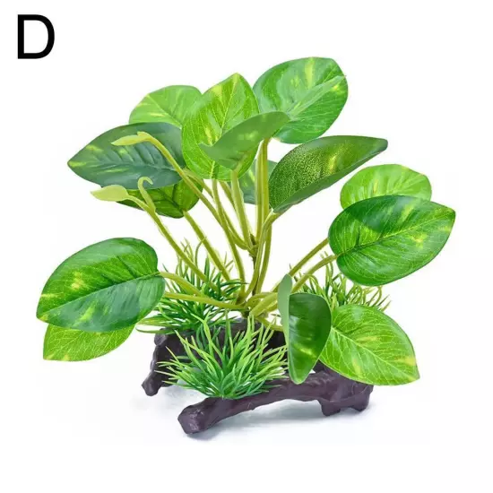 Artificial Water Plants Aquarium Silk Plastic Fish Tank Decoration^ X2S0