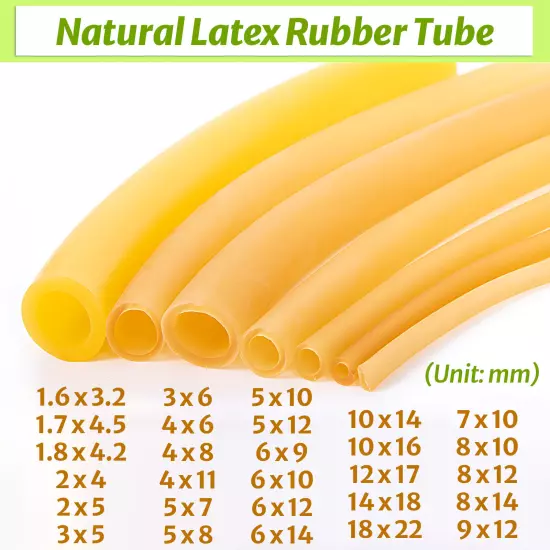 Highly Elastic Natural Latex Rubber Tube for Catapults, Catapulting, Surgical