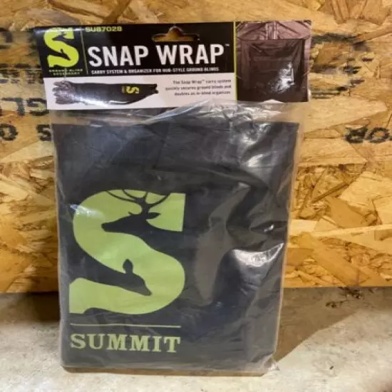 SUMMIT Snap Wrap Hunting Hub-Style Ground Blind Carry System & Organizer SU87028