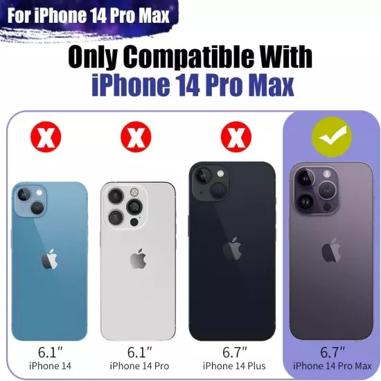 Battery Case for iPhone 14 Pro Max 6000mAh Rechargeable Extended Battery